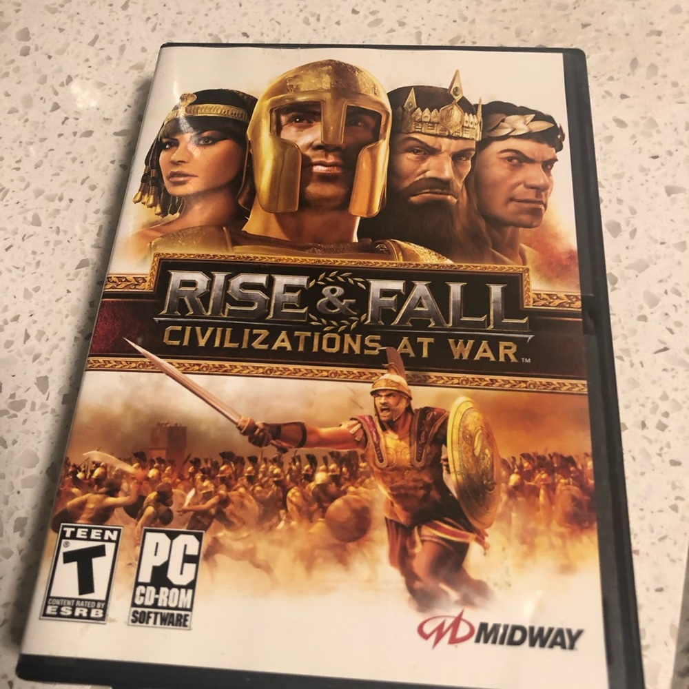 Rise & Fall: Civilizations at War (PC, 2006) PC Computer Game, 4 CD Set